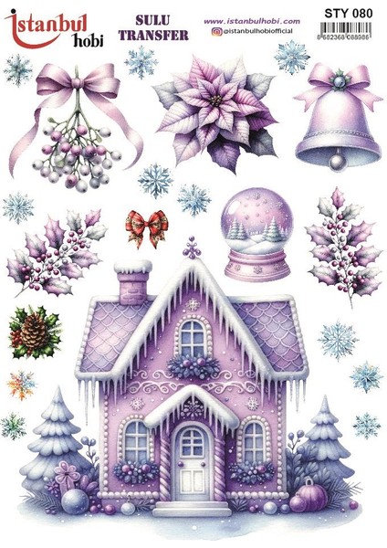 Yılbaşı Sulu Transfer 25X35CM STY080