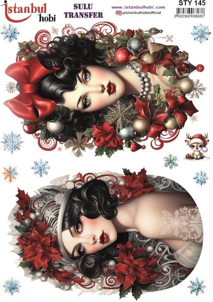 Yılbaşı Sulu Transfer 25X35CM STY145