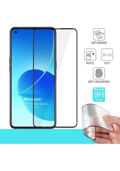 Oppo Reno 6 - Seramik Nano Kırılmaz Tam Kaplayan Ekran Koruyucu - Anti Static Özellikli