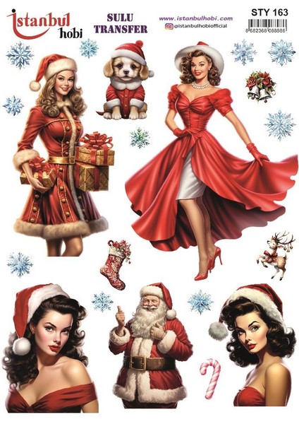 Yılbaşı Sulu Transfer 25X35CM STY163