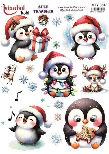 Yılbaşı Sulu Transfer 25X35CM STY054