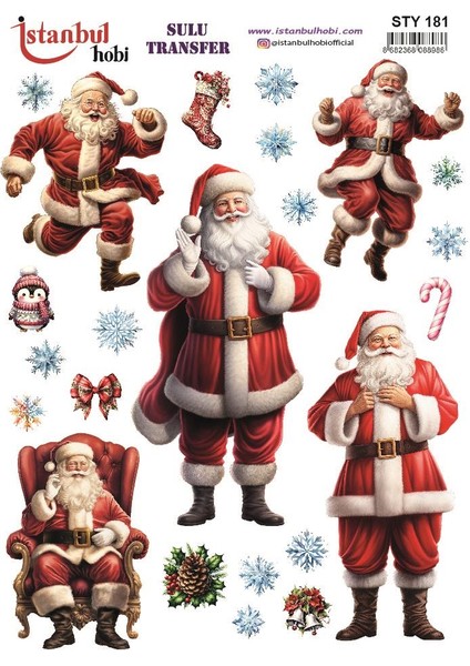 Yılbaşı Sulu Transfer 25X35CM STY181