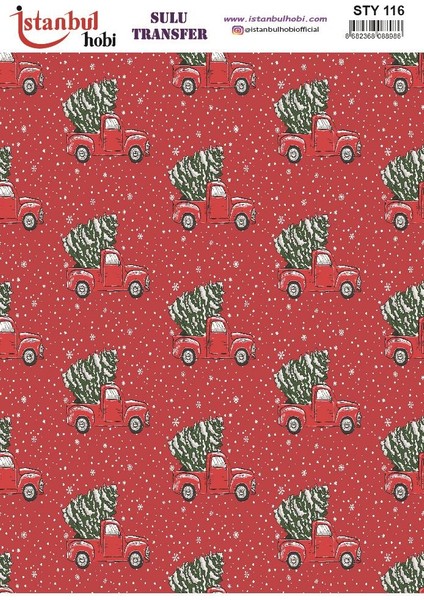 Yılbaşı Sulu Transfer 25X35CM STY116
