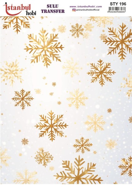 Yılbaşı Sulu Transfer 25X35CM STY196