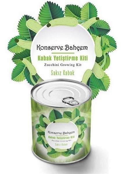 Konserve Bahçem Evde Konservede Sakız Kabak Yetiştirme Kiti