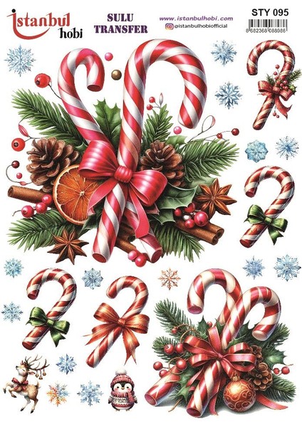 Yılbaşı Sulu Transfer 25X35CM STY095
