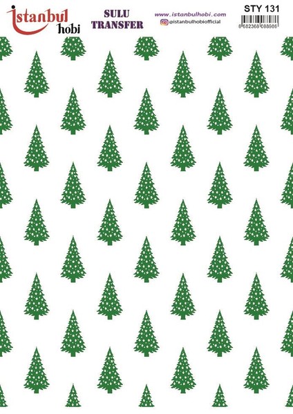 Yılbaşı Sulu Transfer 25X35CM STY131