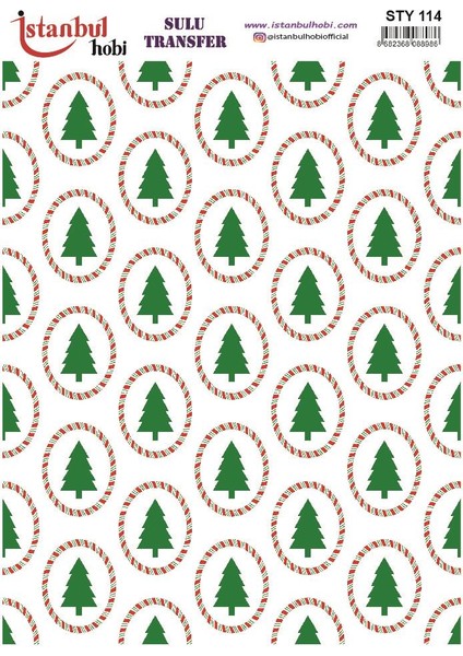 Yılbaşı Sulu Transfer 25X35CM STY114