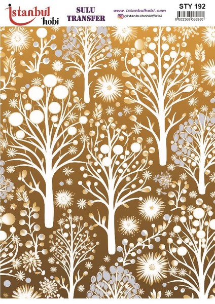 Yılbaşı Sulu Transfer 25X35CM STY192