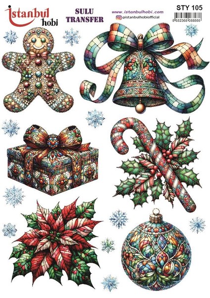 Yılbaşı Sulu Transfer 25X35CM STY105