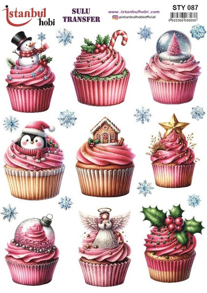 Yılbaşı Sulu Transfer 25X35CM STY087