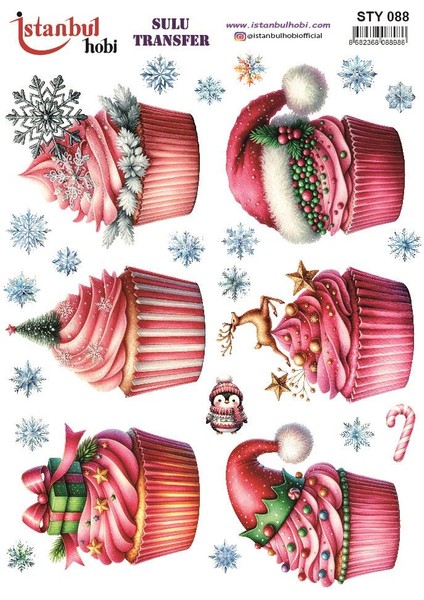 Yılbaşı Sulu Transfer 25X35CM STY088