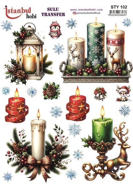 Yılbaşı Sulu Transfer 25X35CM STY102