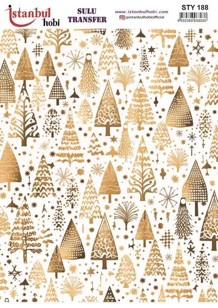 Yılbaşı Sulu Transfer 25X35CM STY188