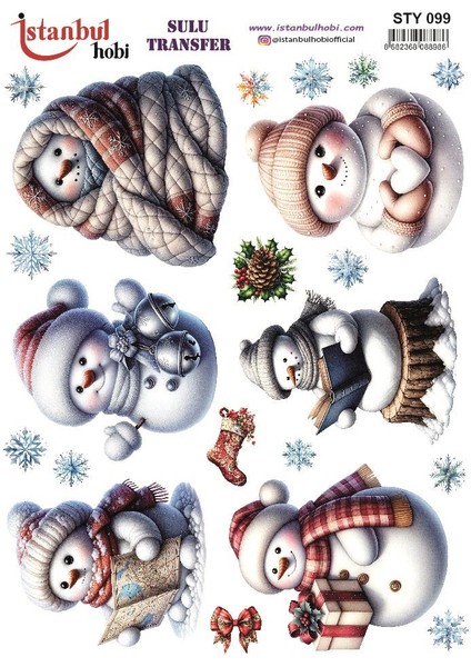 Yılbaşı Sulu Transfer 25X35CM STY099