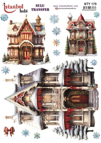 Yılbaşı Sulu Transfer 25X35CM STY179