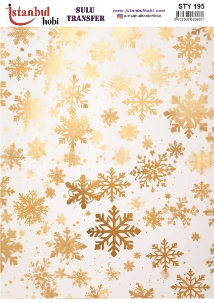 Yılbaşı Sulu Transfer 25X35CM STY195