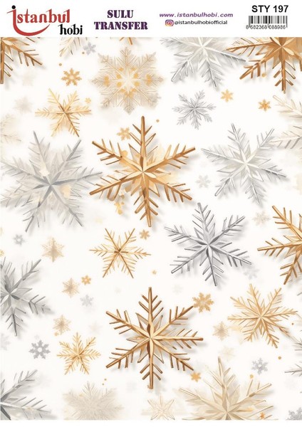Yılbaşı Sulu Transfer 25X35CM STY197
