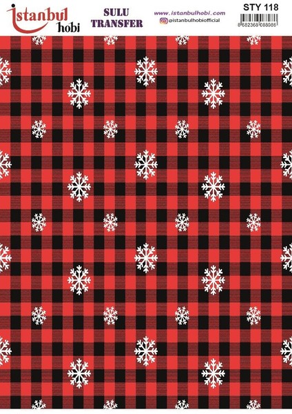 Yılbaşı Sulu Transfer 25X35CM STY118