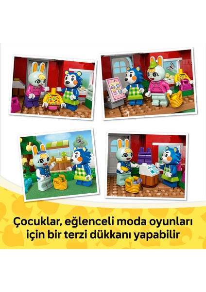 ® Animal Crossing™ Able Sisters Giyim Mağazası 77055 - 6 Yaş & Üzeri Çocuklar için Yaratıcı Oyuncak Yapım Seti (322 Parça)