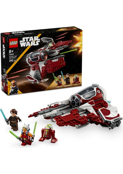 ® Star Wars™ Ahsoka'nın Jedi Interceptor™’ı 75401 - 8 Yaş & Üzeri Çocuklar için Yaratıcı Oyuncak Yapım Seti (290 Parça)