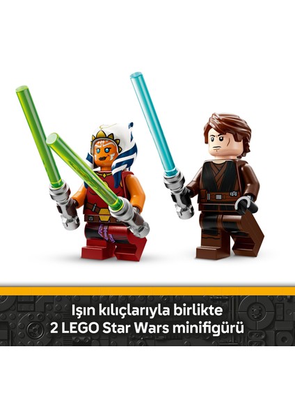 ® Star Wars™ Ahsoka'nın Jedi Interceptor™’ı 75401 - 8 Yaş & Üzeri Çocuklar için Yaratıcı Oyuncak Yapım Seti (290 Parça)