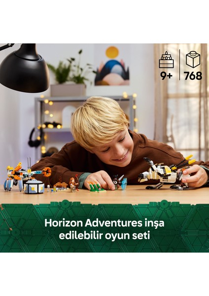 ® Horizon Adventures™ Aloy ve Varl, Metalkabuk ve Hızardiş’e Karşı 77037 - 9+ Yaratıcı Oyuncak Yapım Seti (768 Parça)