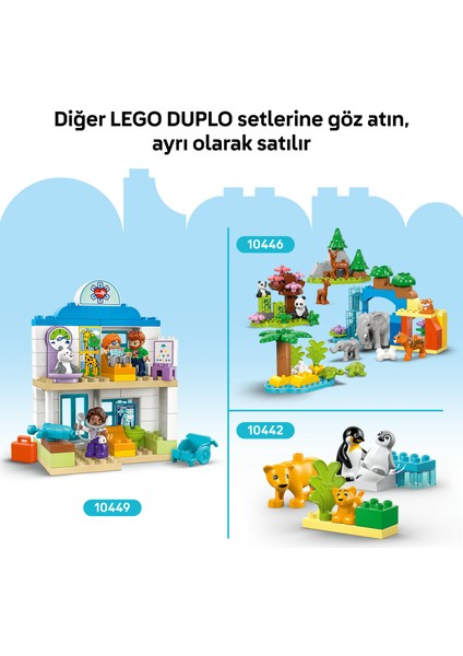 ® DUPLO® Ambulans ve Sürücü 10447 - 2 Yaş & Üzeri Çocuklar için Eğitici Oyuncak Yapım Seti (19 Parça)