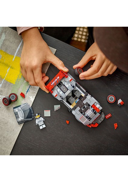 ® Speed Champions Audi S1 e-tron quattro Yarış Arabası 76921 - 9 Yaş & Üzeri Çocuklar için Oyuncak Model Yapım Seti (274 P)