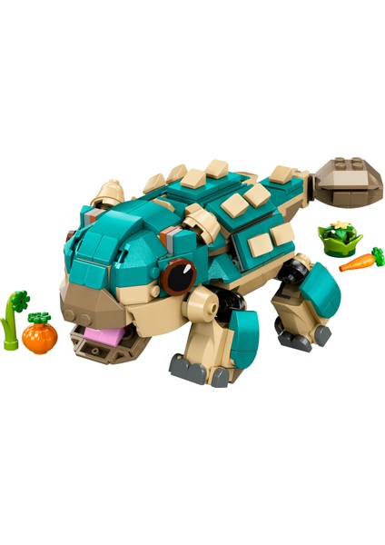 ® Jurassic World Yavru Bumpy: Ankylosaurus 76962 - 7 Yaş & Üzeri Çocuklar için Yaratıcı Oyuncak Dinazor Yapım Seti (358 Pr)