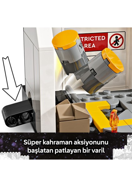 ® Marvel Kaptan Amerika: Kahramanların Savaşı Aksiyon Savaşı 76314 - 10 Yaş & Üzeri Çocuklar için Oyuncak Yapım Seti (736 P)