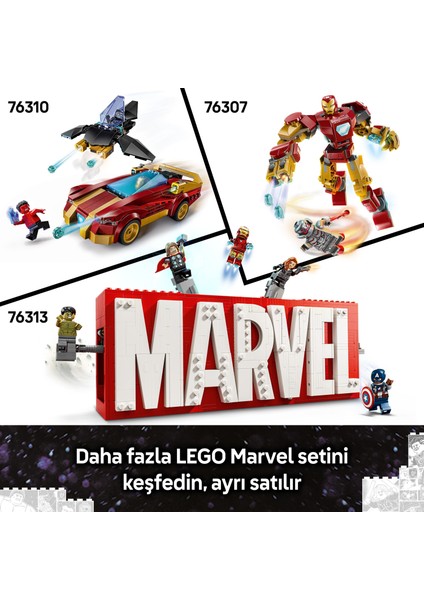 ® Marvel Kaptan Amerika: Kahramanların Savaşı Aksiyon Savaşı 76314 - 10 Yaş & Üzeri Çocuklar için Oyuncak Yapım Seti (736 P)