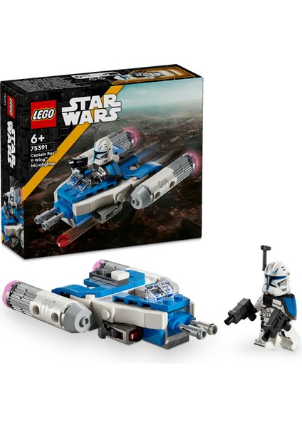 ® Star Wars™ Yüzbaşı Rex™ Y-Wing™ Mikro Savaşçı 75391 - 6 Yaş & Üzeri Çocuklar için Yaratıcı Oyuncak Yapım Seti (99 Parça)