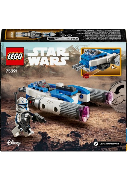 ® Star Wars™ Yüzbaşı Rex™ Y-Wing™ Mikro Savaşçı 75391 - 6 Yaş & Üzeri Çocuklar için Yaratıcı Oyuncak Yapım Seti (99 Parça)