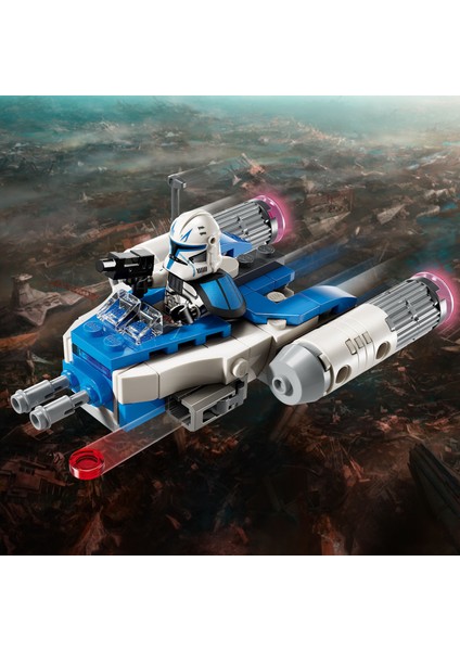 ® Star Wars™ Yüzbaşı Rex™ Y-Wing™ Mikro Savaşçı 75391 - 6 Yaş & Üzeri Çocuklar için Yaratıcı Oyuncak Yapım Seti (99 Parça)