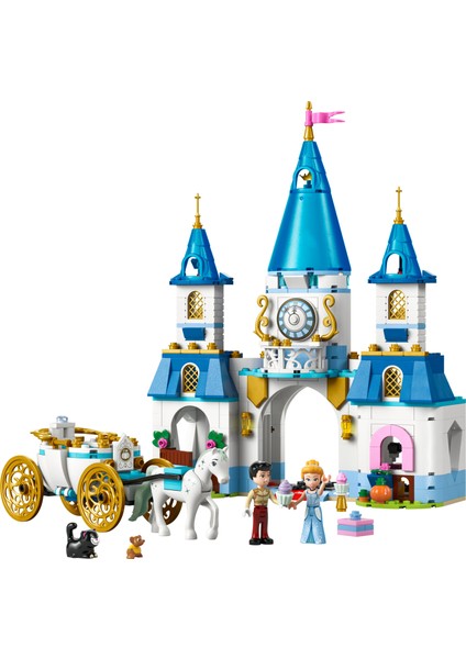 ® │ Disney Princess Sindirella’nın Şatosu ve At Arabası 43275 - 6 Yaş & Üzeri Çocuklar için Oyuncak Yapım Seti (596 Pr)