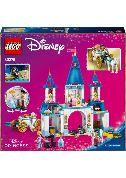 ® │ Disney Princess Sindirella’nın Şatosu ve At Arabası 43275 - 6 Yaş & Üzeri Çocuklar için Oyuncak Yapım Seti (596 Pr)