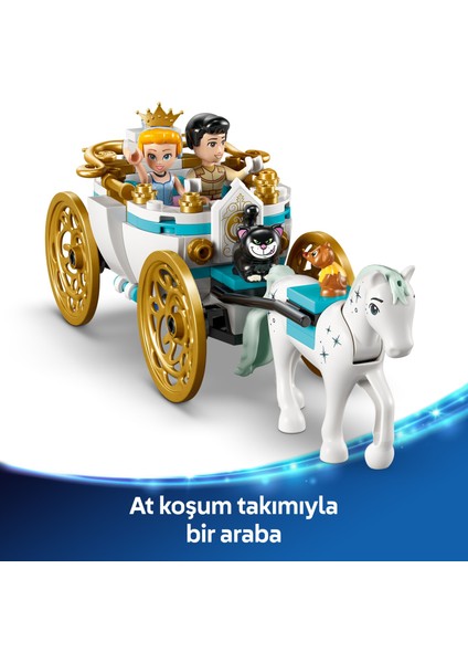 ® │ Disney Princess Sindirella’nın Şatosu ve At Arabası 43275 - 6 Yaş & Üzeri Çocuklar için Oyuncak Yapım Seti (596 Pr)