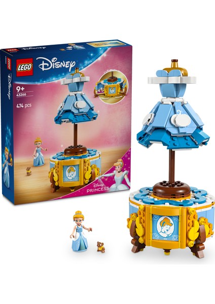 ® │ Disney Princess Sindirella'nın Elbisesi 43266 - 9 Yaş & Üzeri Çocuklar için Yaratıcı Oyuncak Yapım Seti (474 Parça)