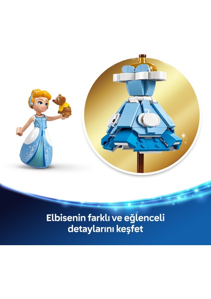 ® │ Disney Princess Sindirella'nın Elbisesi 43266 - 9 Yaş & Üzeri Çocuklar için Yaratıcı Oyuncak Yapım Seti (474 Parça)
