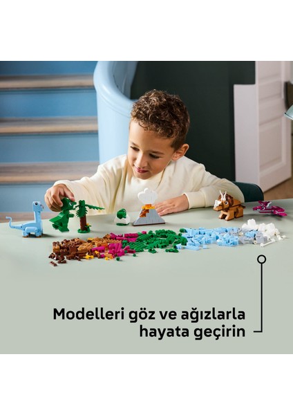 ® Classic Yaratıcı Dinozorlar 11041 - 5 Yaş & Üzeri Çocuklar için Yaratıcı Oyuncak Yapım Seti (450 Parça)