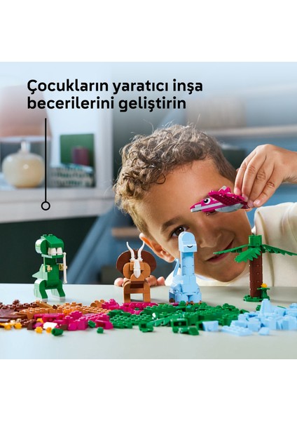 ® Classic Yaratıcı Dinozorlar 11041 - 5 Yaş & Üzeri Çocuklar için Yaratıcı Oyuncak Yapım Seti (450 Parça)