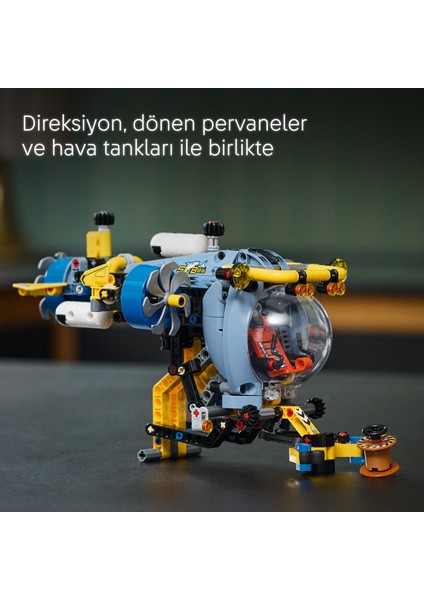 ® Technic Derin Deniz Araştırma Denizaltısı 42201 - 9 Yaş & Üzeri Çocuklar için Yaratıcı Oyuncak Yapım Seti (413 P)