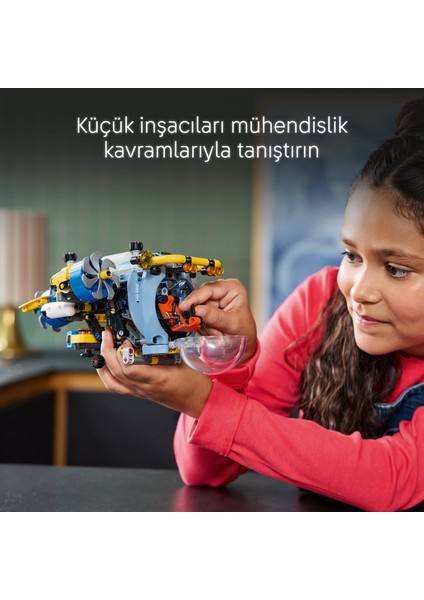 ® Technic Derin Deniz Araştırma Denizaltısı 42201 - 9 Yaş & Üzeri Çocuklar için Yaratıcı Oyuncak Yapım Seti (413 P)