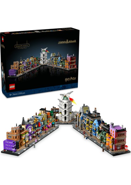 ® Harry Potter™ Diagon Yolu Büyücü Mağazaları 76444 - Yetişkinler için Model Yapım Seti (2750 Parça)
