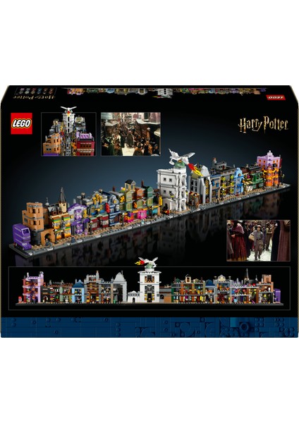 ® Harry Potter™ Diagon Yolu Büyücü Mağazaları 76444 - Yetişkinler için Model Yapım Seti (2750 Parça)
