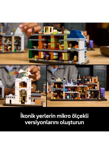 ® Harry Potter™ Diagon Yolu Büyücü Mağazaları 76444 - Yetişkinler için Model Yapım Seti (2750 Parça)