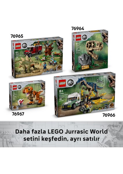 ® Jurassic World Dinozor Fosilleri: Triceratops Kafatası 76969 - 9 Yaş & Üzeri Çocuklar için Oyuncak Yapım Seti (468 P)