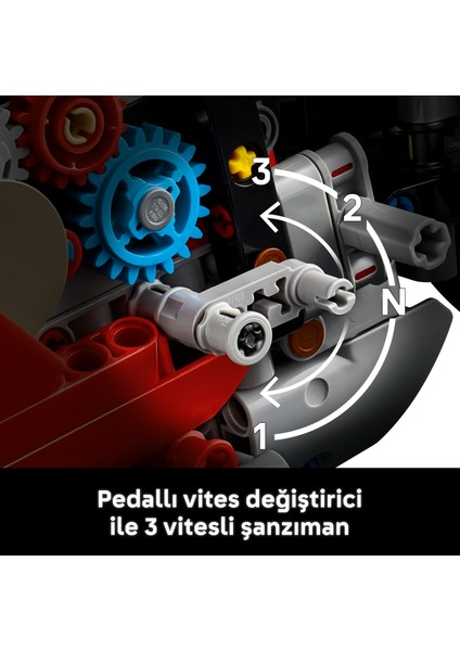 ® Technic Ducati Panigale V4 S Motosiklet 42202 - Yetişkinler için Koleksiyonluk Yaratıcı Model Yapım Seti (1603 Pr)