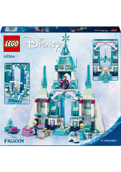 ® │ Disney Princess Elsa'nın Buz Sarayı 43244 - 6 Yaş & Üzeri Çocuklar için Yaratıcı Oyuncak Yapım Seti (630 Parça)